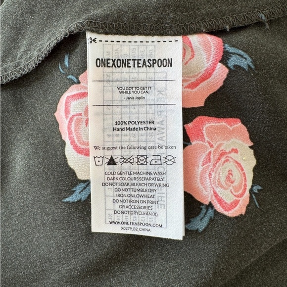 ONE TEASPOON • Quartermaster Kimono Shirtdress in Khaki Floral - Picture 14 of 15